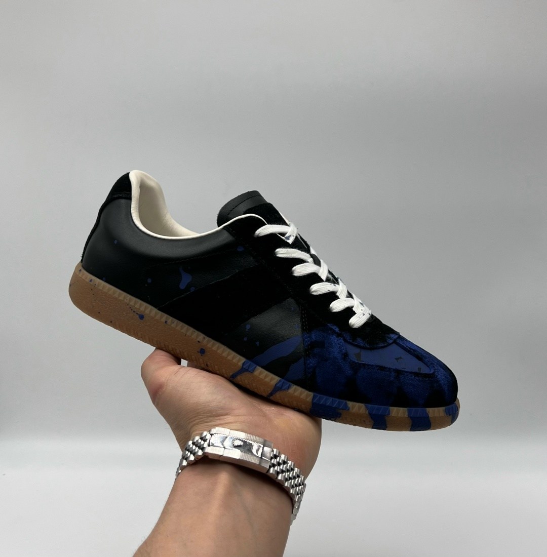 кроссовки valentino,,кроссовки maison margiela replica low paint splatter-black pewter черный,классические кроссовки,кроссовка мужской