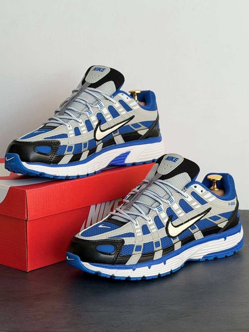 кроссовки nike p-6000 синий,nike p 6000,кроссовки nike,кроссовки р 6000 nike синий,кроссовки для бега p-6000 с низким верхом, серебристо синие nike