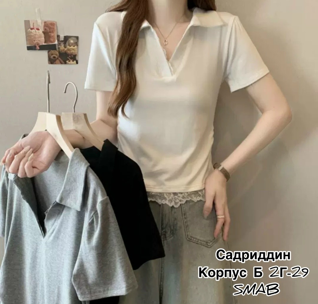 футболки женская,корейская мода,одежда в корейском стиле,топ в корейском стиле,женские футболки на пуговицах