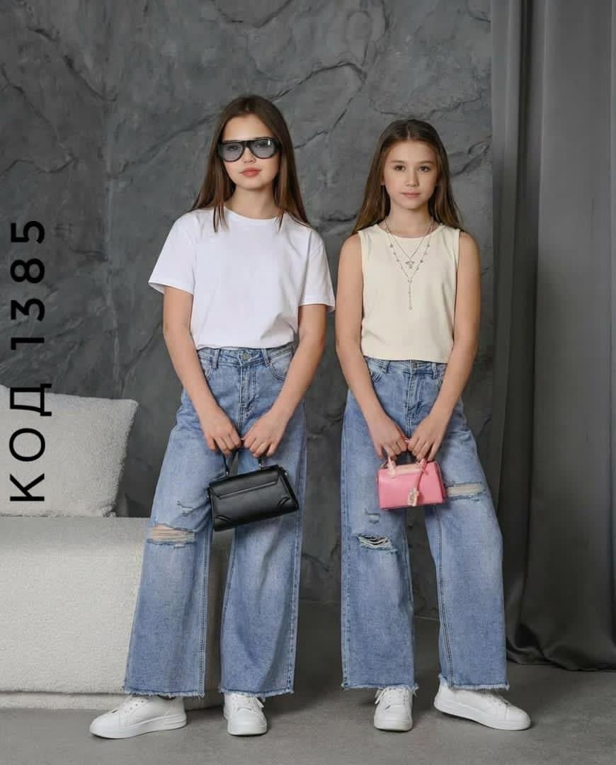 джинсы для девочки,широкие джинсы,джинсы широкие для девочек,широкие джинсы с разрывами для девочек голубой o`stin,современные джинсы