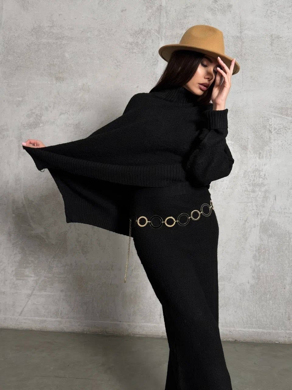 трикотажный костюм с юбкой,юбка с кофтой,костюм свитер и юбка повседневный,вязаный костюм с юбкой,костюм с юбкой