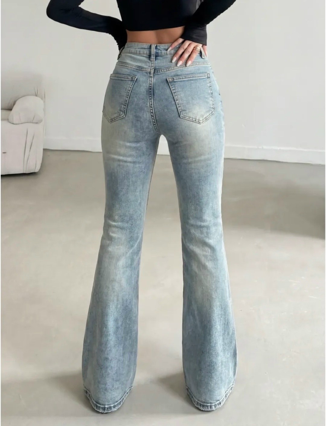 джинсы клеш женские,женские джинсы,джинсы клёш,джинсы-клеш от колена,джинсы трубы eliff