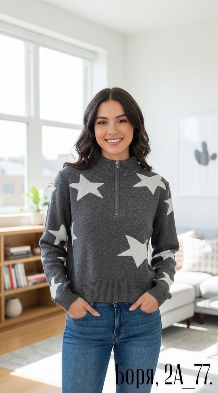 джемпер со звездами,кофта со звездами,кофта женская,свитер женский кофта,джемпер