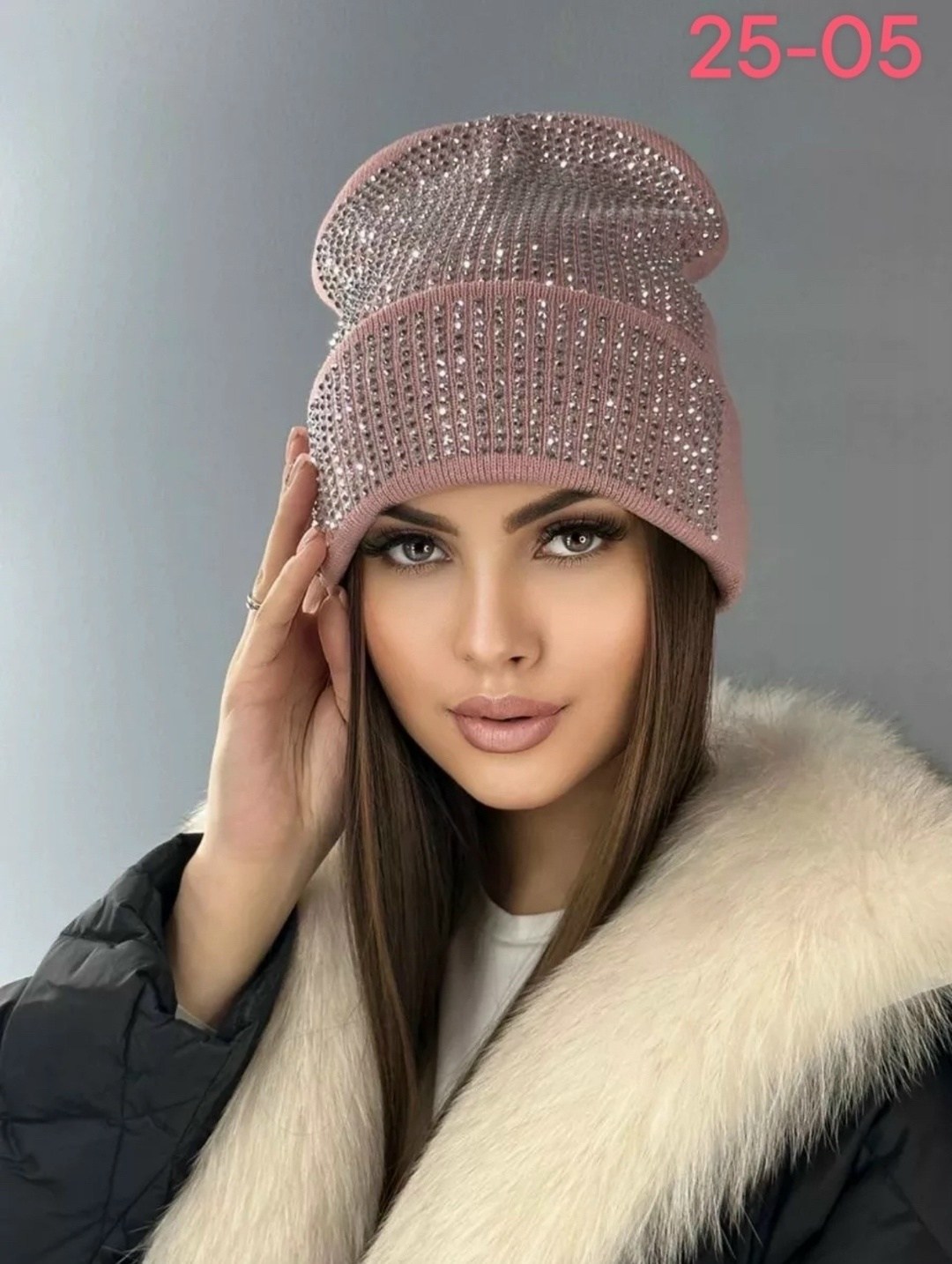 шапка бини со стразами,шапка для женщин,шапка женская,шапка женская зимняя,шапка бини со стразами зимняя