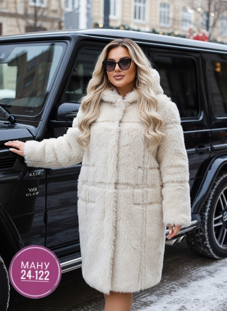 дубленка женская,пальто женское,белая дубленка,каляев дублёнки женские,дубленка удлиненная