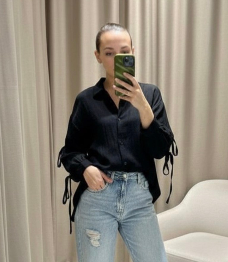 блузка стильная,блузка женская minaku enjoy цвет черный р-р 42,рубашка женская,женские джинсы,женская блуза