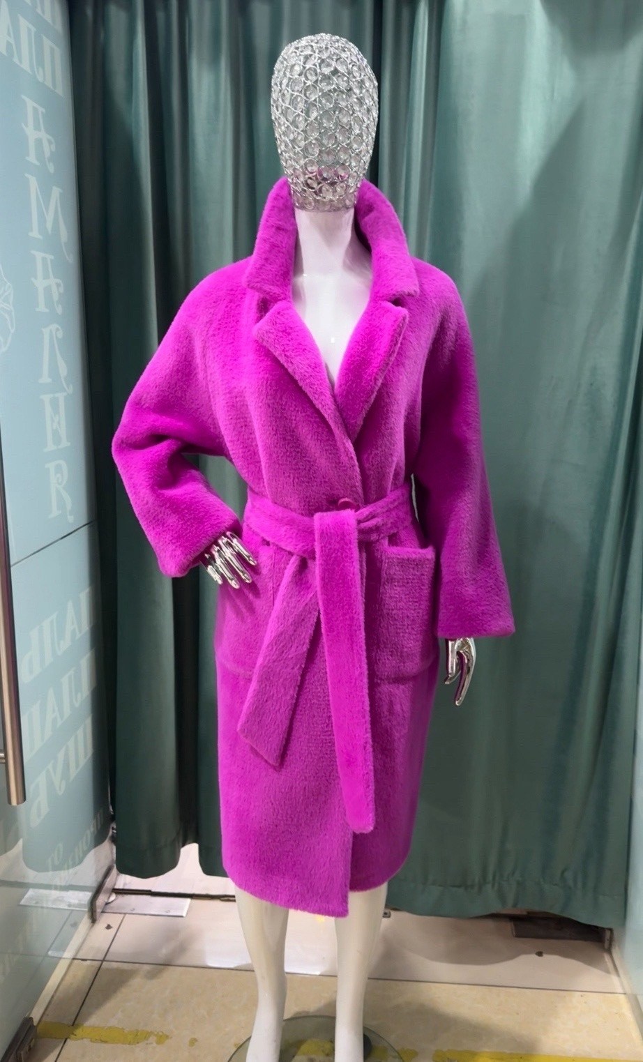 шуба из экомеха shubeco классическая фуксия,стильное пальто,шуба из эко меха shubeco короткая фуксия,женская шуба,шуба розовая