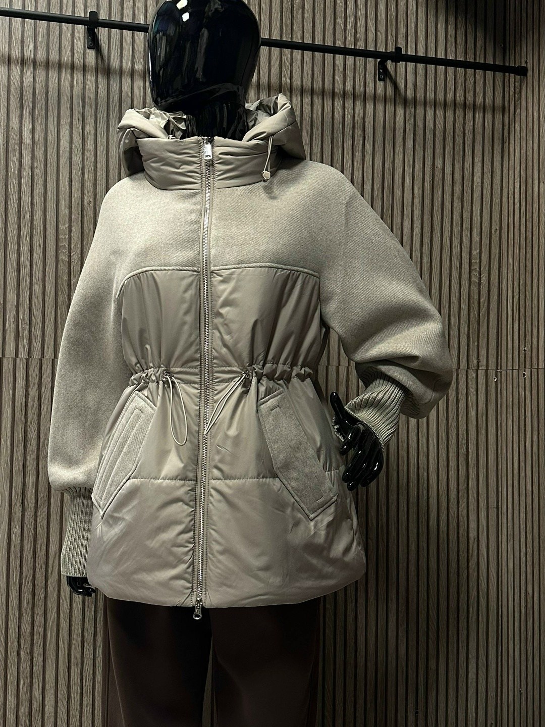 куртка shetti 2100 графит,куртка комбинированная,женская куртка shetti 2100 графит,шерстяной женский пуховик pang million серый,куртка женская демисезонная