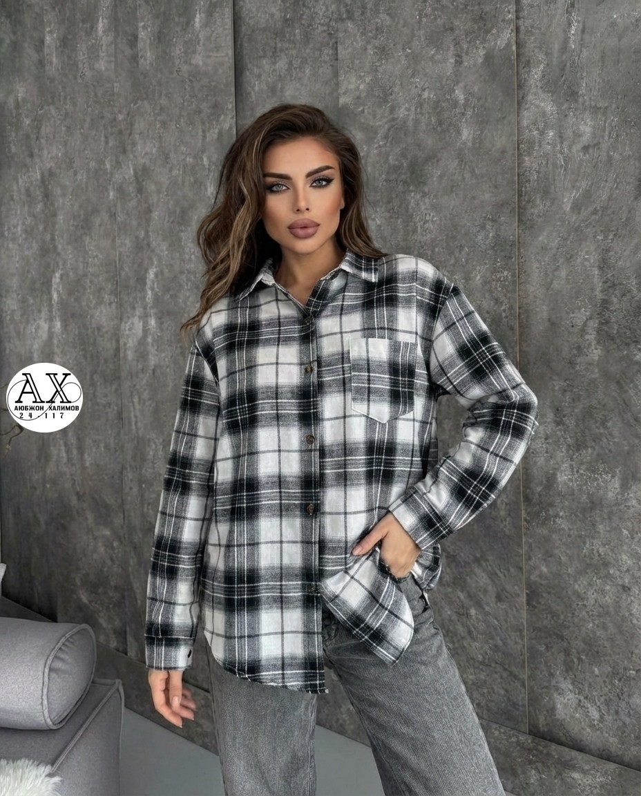 женская рубашка оверсайз в клетку,рубашка в клетку,женская рубашка в клетку,рубашка в клетку оверсайз варенка umalook,женская рубашка