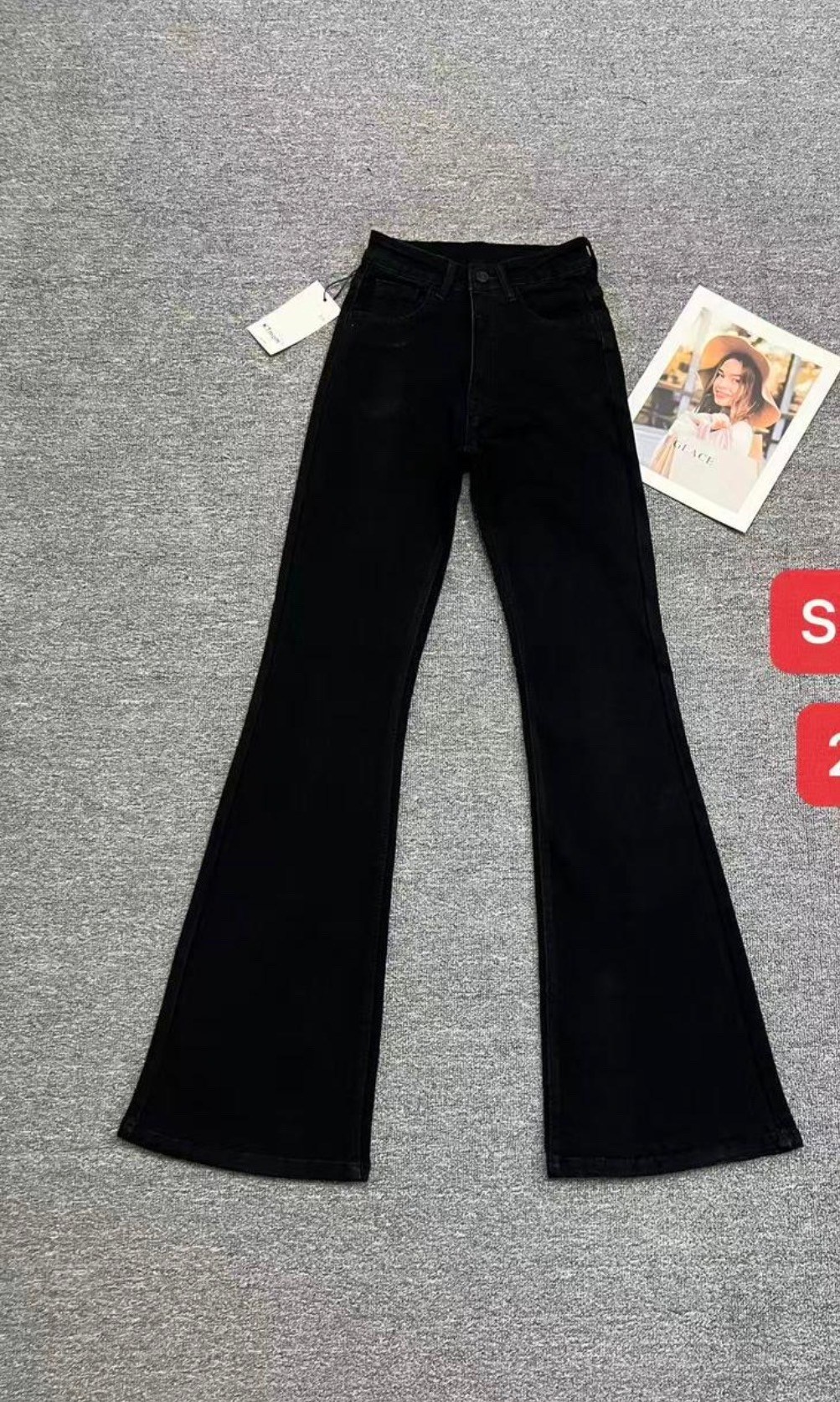 женские эластичные джинсы-клеш с завышенной талией,женские черные расклешенные джинсы с высокой талией,клеш джинсы черные,джинсы клеш denim 3104 черный w25,джинсы женские клеш