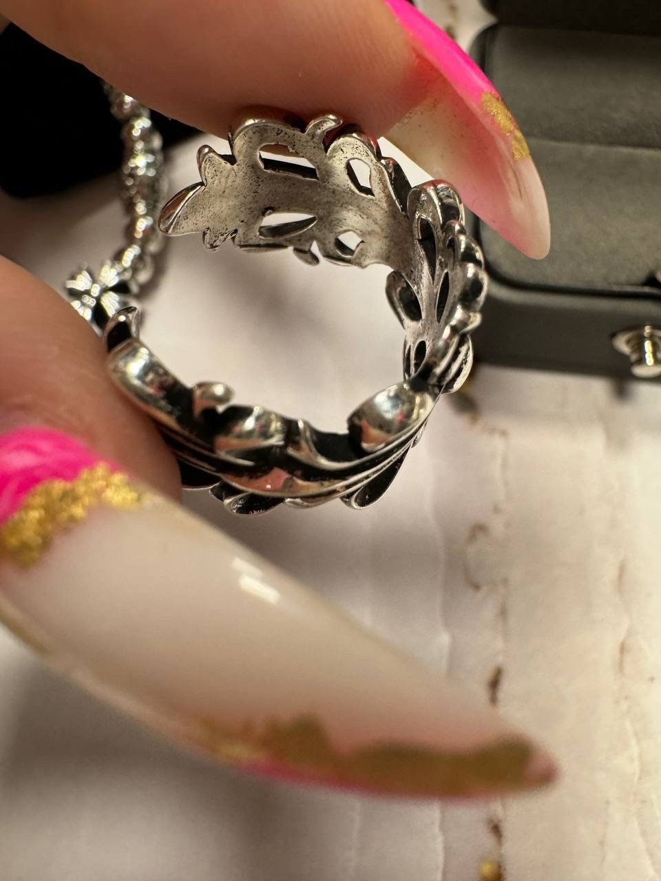 браслет хром хартс серебро,кольца chrome hearts,кольца хром хартс,chrome hearts double floral cross ring,кольцо бижутерия