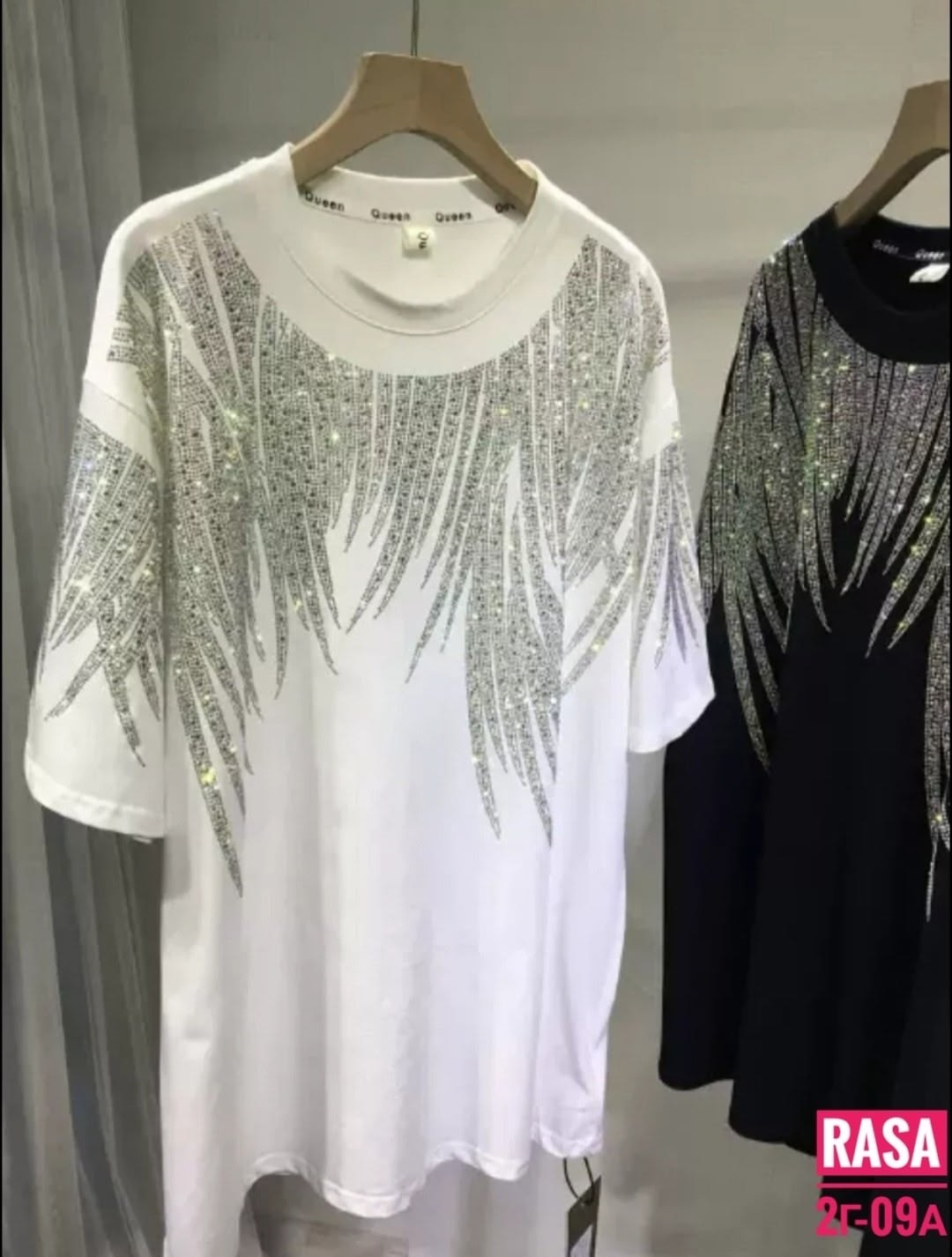 футболка оверсайз со стразам,футболки женская оверсайз,футболка женская оверсайз со стразами,футболка оверсайз со стразами fashion lux,футболка со стразами женская