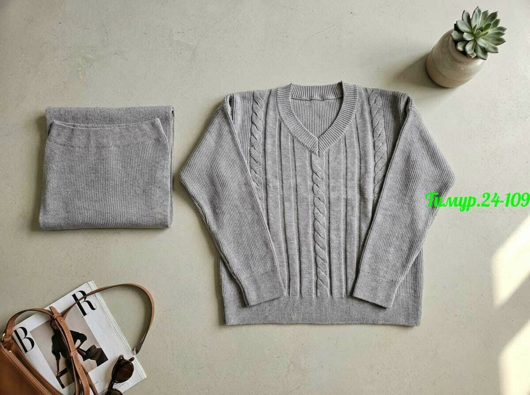 зеленый трикотажный костюм,костюм женский с юбкой классический больших размеров вязаный двойка теплый кашемировый,костюм классический женский lady brusner повседневный двойка зеленый,костюм с юбкой тр