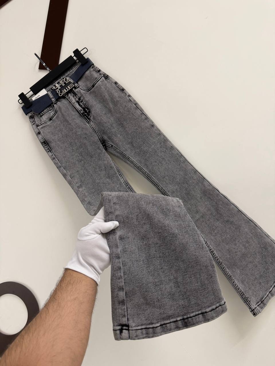 джинсы женские 7007 "однотонные-клеш № 1" серые,джинсы,женские джинсы,джинсы клёш серый,джинсы клеш женские