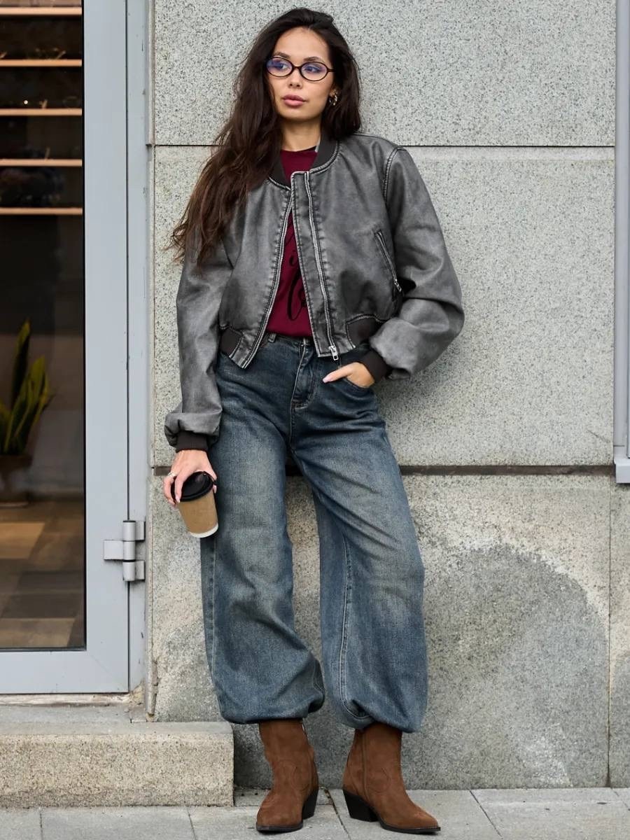 куртка женская,модные образы,кожаная куртка,куртка