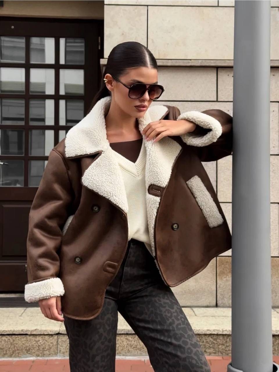 стильная дубленка,дублёнка женская,дубленка авиатор зимняя,дубленка авиатор женская,дублёнка