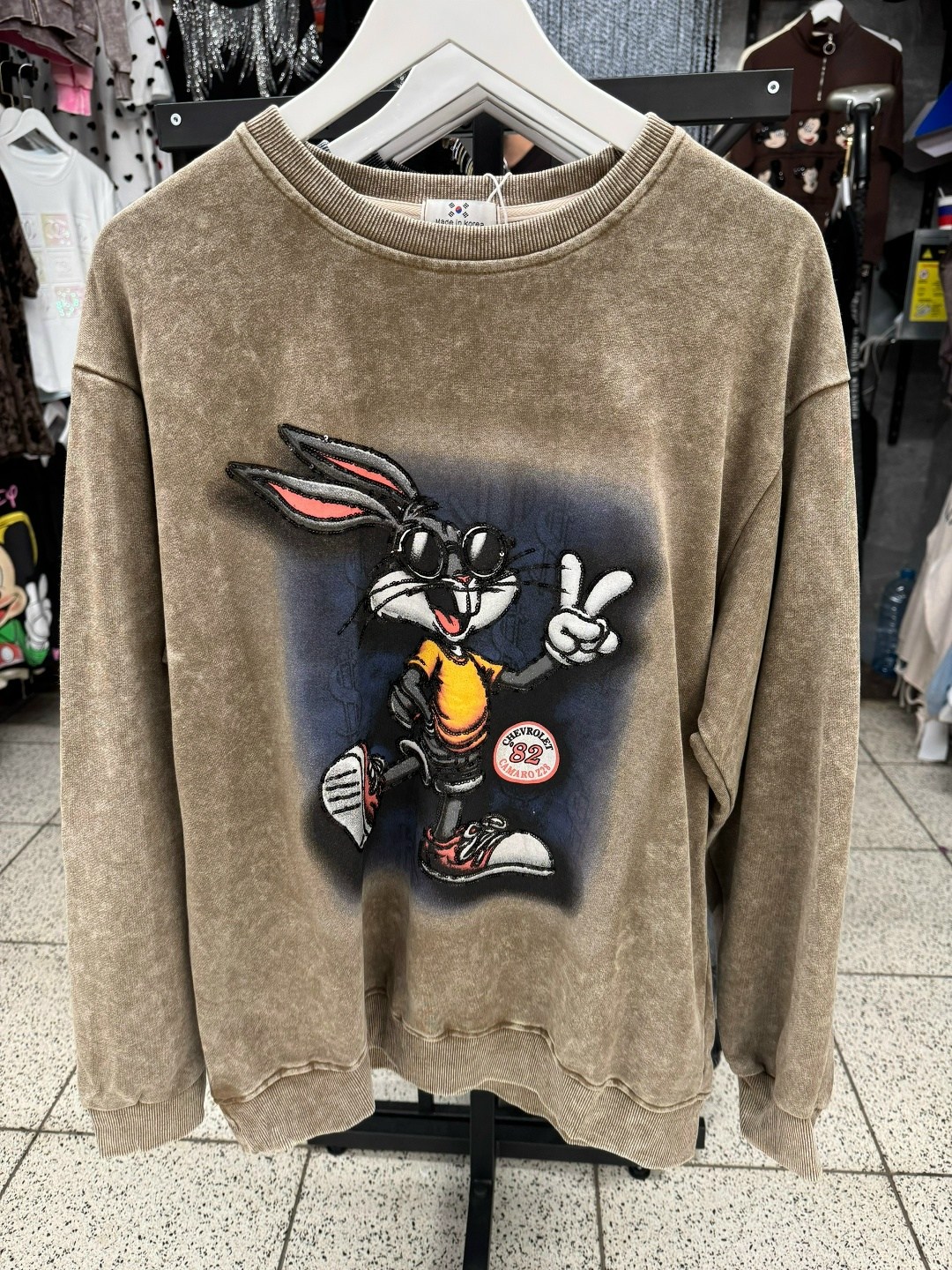 женский свитшот,свитшот,женская кофта,толстовка,vintage looney tunes sweatshirt