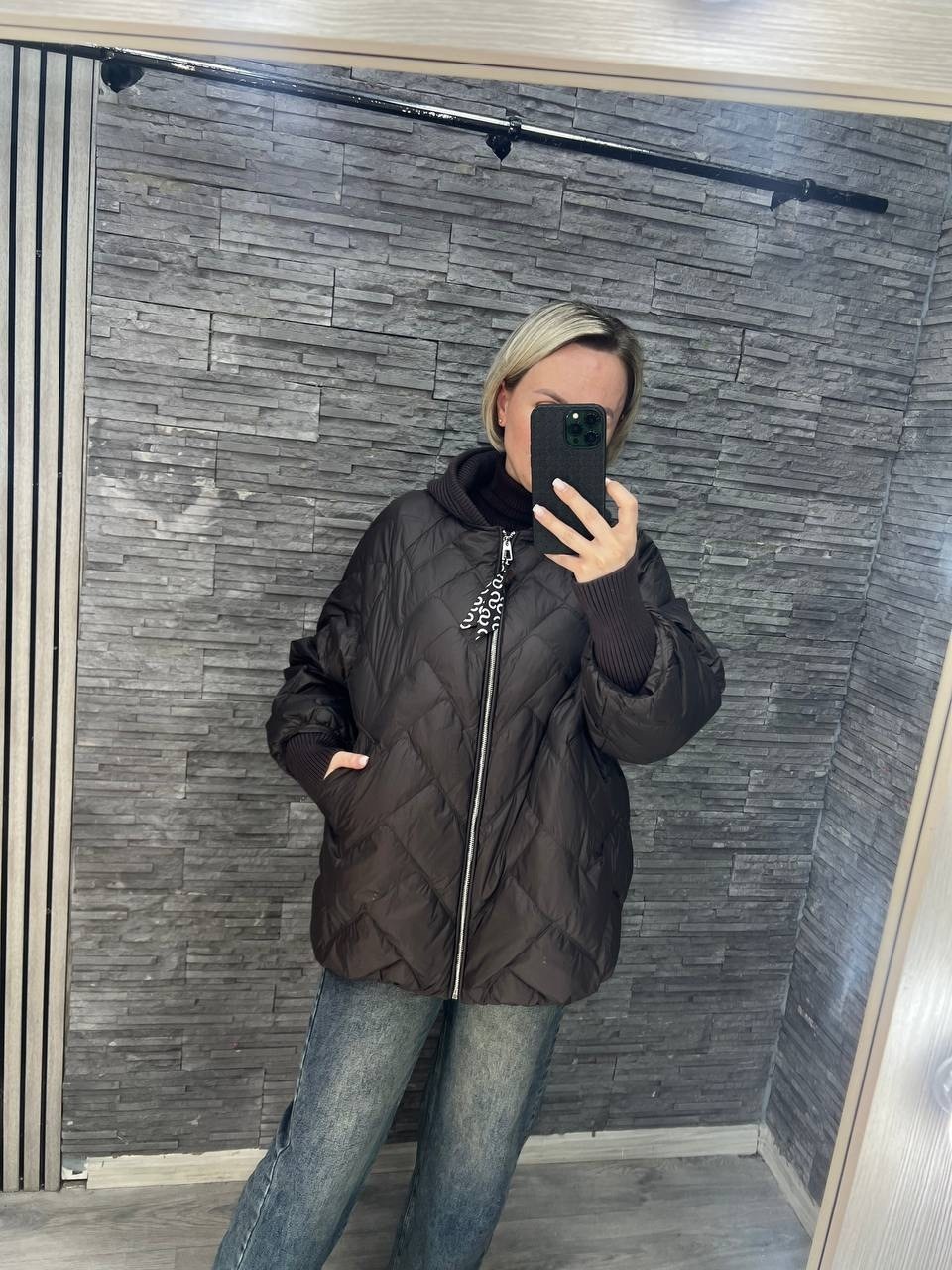 женская демисезонная куртка,куртка стильная,куртка,женская куртка,куртка стеганая оверсайз с капюшоном okxana utova brand