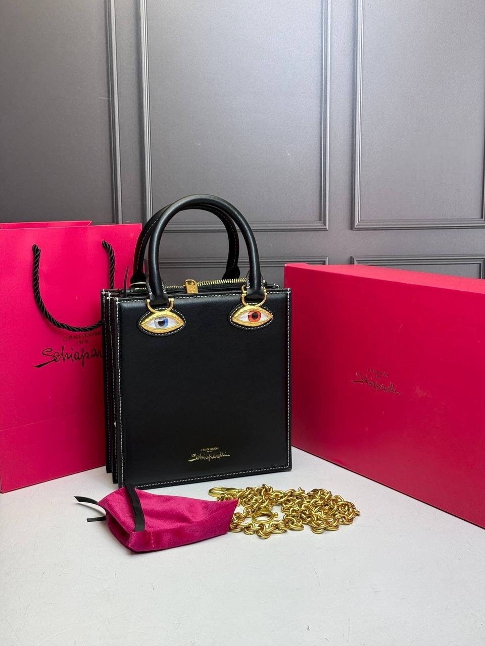 сумка-тоут schiaparelli,бархатная сумка для глаз schiaparelli premium sense demon,сумка schiaparelli,сумка женская schiaparelli,сумка женская shiaparelli & salvador dali