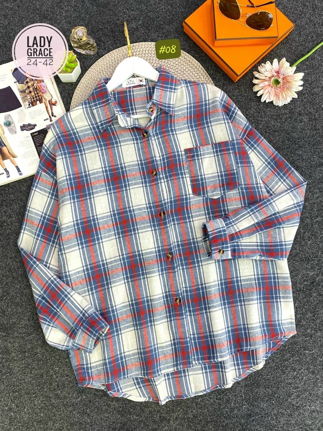 рубашка женская в клетку,женская рубашка,рубашка женская 7007 клетка,рубашка женская 7007 "клетка № 4",клетчатая рубашка женская теплая c&h style