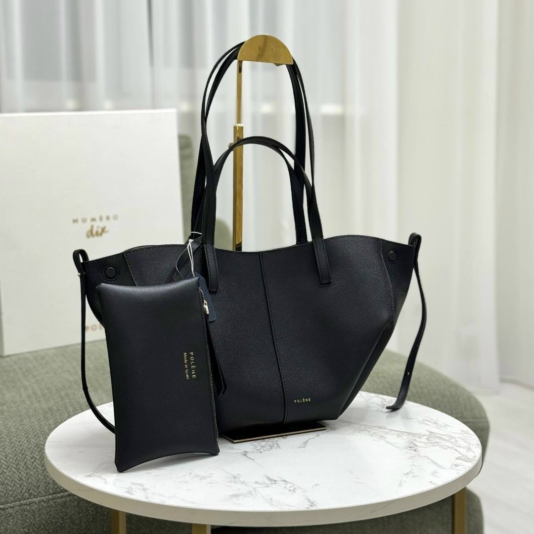 polene сумка,сумка женская polene cyme mini черная с ручками,polene сумка на плечо,сумка,сумка polene тоут шопер