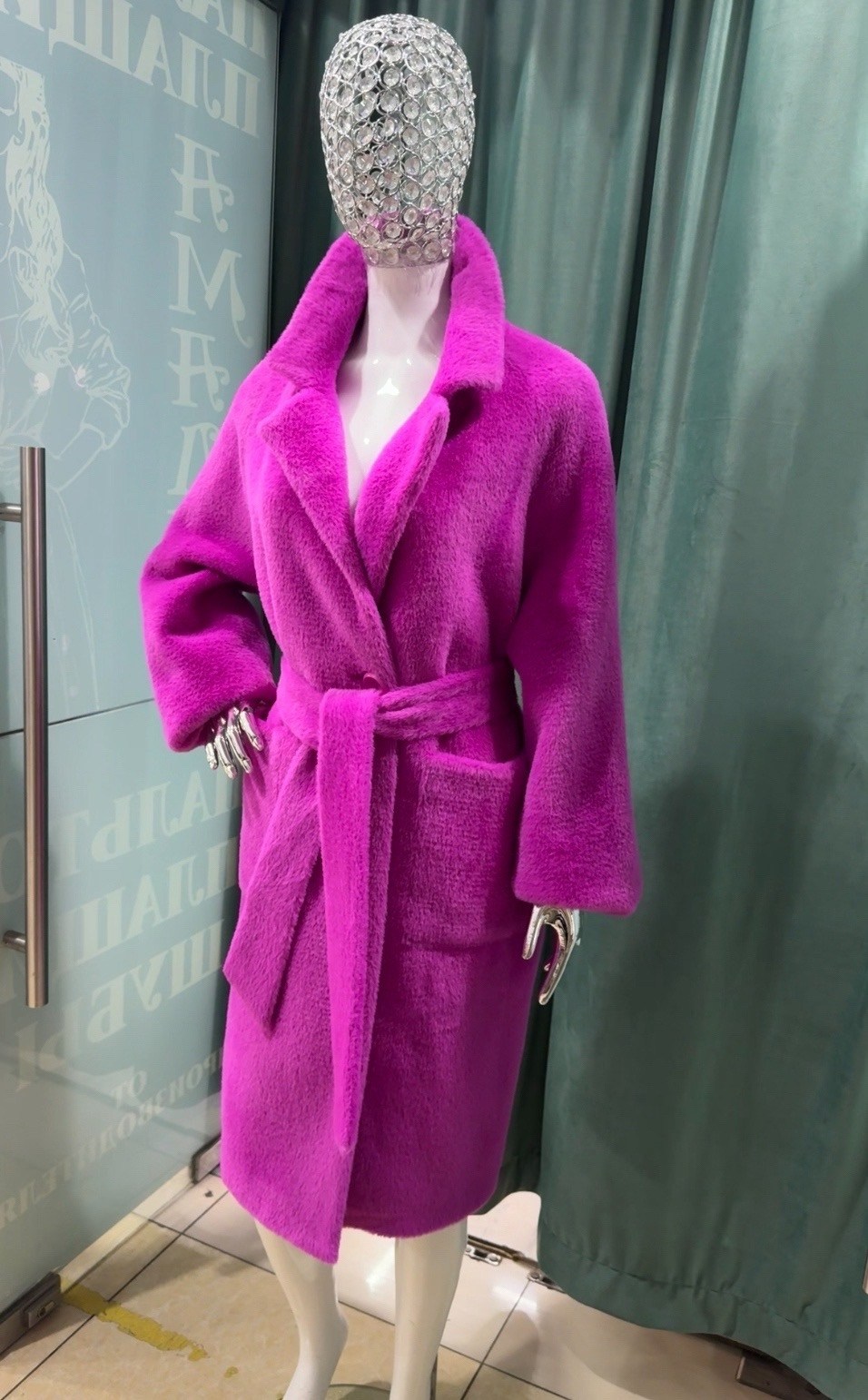 шуба из экомеха shubeco классическая фуксия,стильное пальто,шуба из эко меха shubeco короткая фуксия,женская шуба,шуба розовая