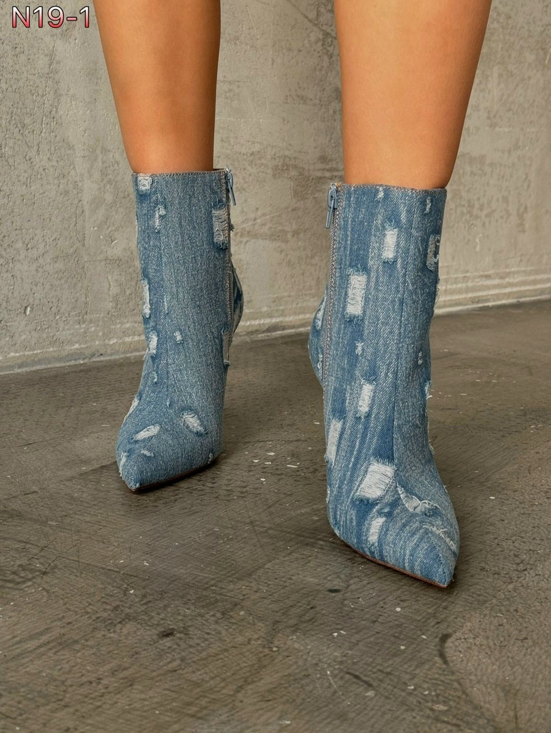 джинсовые сапоги,модные ботильоны,женские ботильоны,ботильоны джинсовые,ботильоны на шпильках