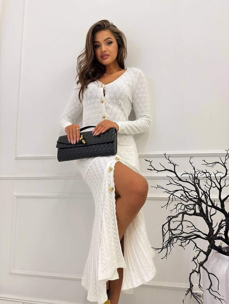 трикотажное платье,платье,трикотажное платье лапша миди naox 252918086,трикотажное платье с пуговицами,платье женские