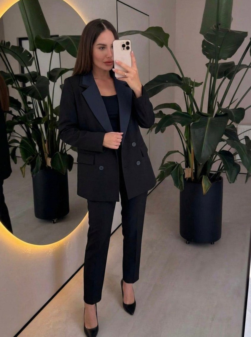 брючный костюм женский,деловой брючный костюм женский,брючный костюм,костюм брючный деловой chami.me,брючный костюм dilana vip 1942/2 черный