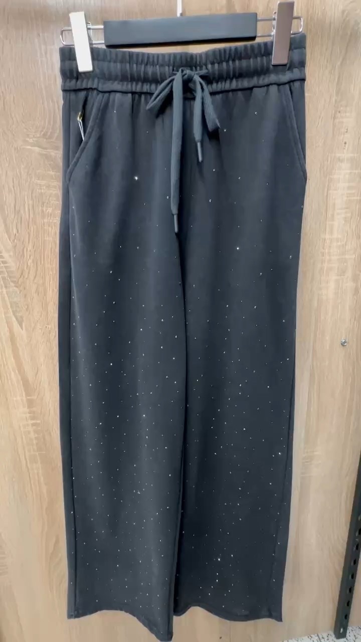 брюки со стразами,брюки трикотажные,широкие брюки,брюки трикотаж,женские брюки