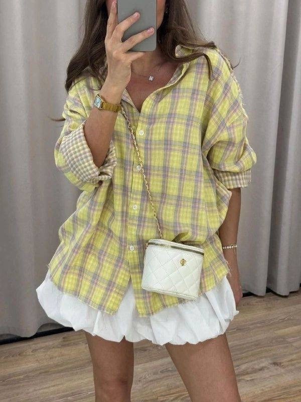 рубашка в клетку оверсайз женская,рубашка в клетку,рубашка в клетку варенка оверсайз,женская рубашка в клетку,рубашка в клетку удлиненная оверсайз