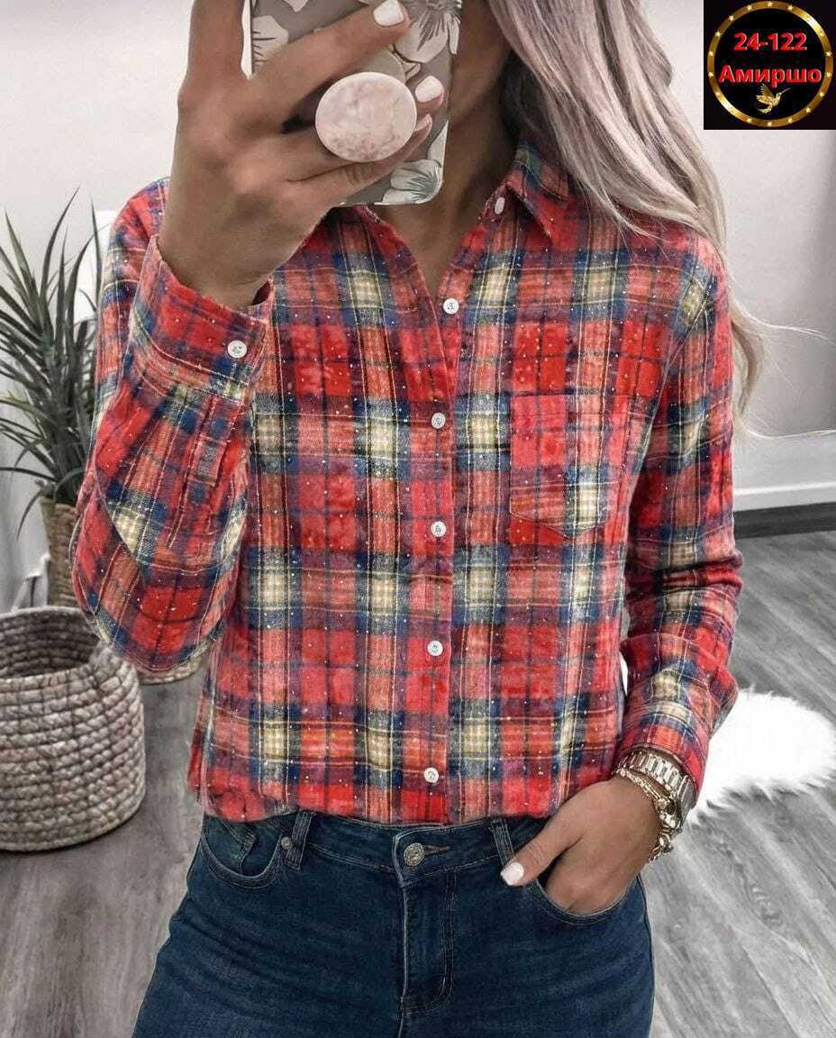женская рубашка,рубашка в клетку женская,клетчатая рубашка женская теплая,повседневная рубашка,рубашка в клетку