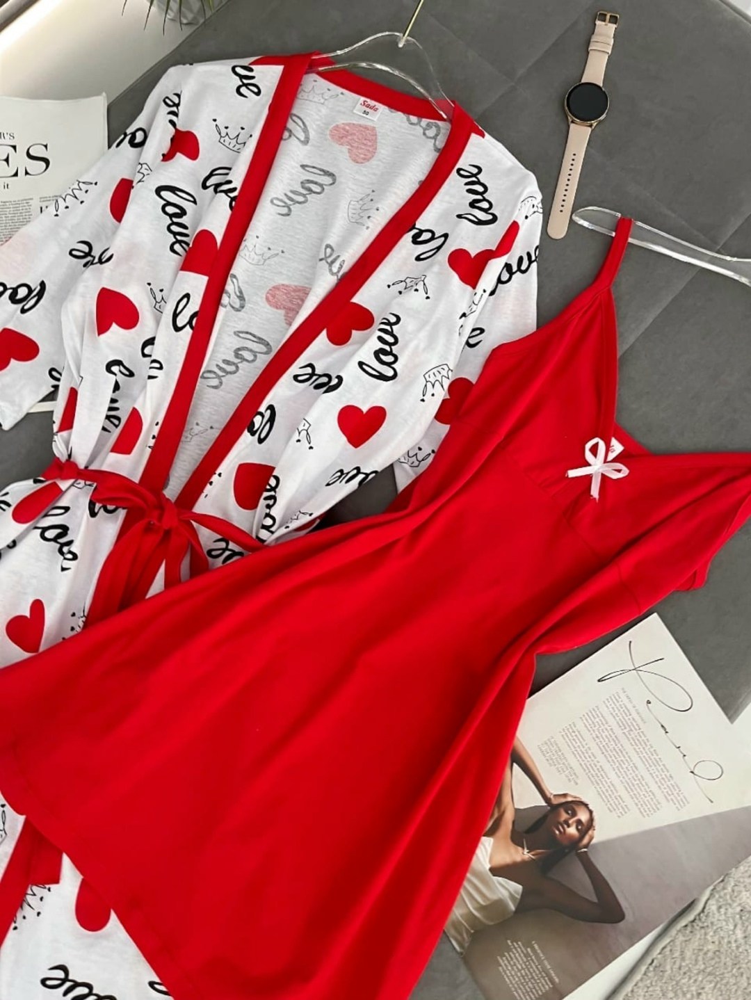 халат и сорочка комплект,комплект пижама,комплект халат,комплект ночная сорочка и халат,пеньюар комплект