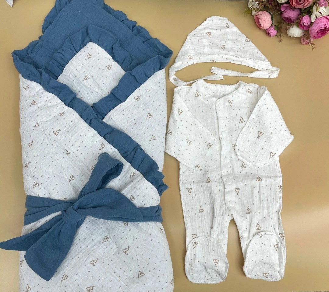 комплект на выписку,комплект на выписку для новорожденного муслиновый,комплект на выписку новорожденного,набор на выписку,конверт на выписку для новорожденного