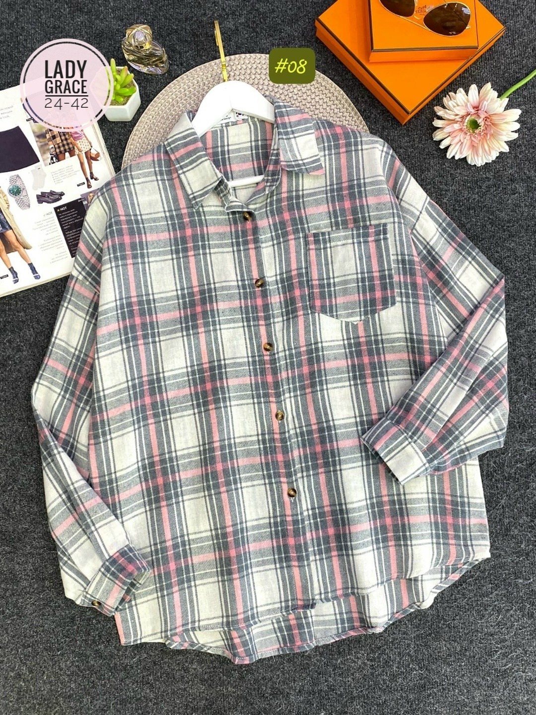 рубашка женская в клетку,женская рубашка,рубашка женская 7007 клетка,рубашка женская 7007 "клетка № 4",клетчатая рубашка женская теплая c&h style