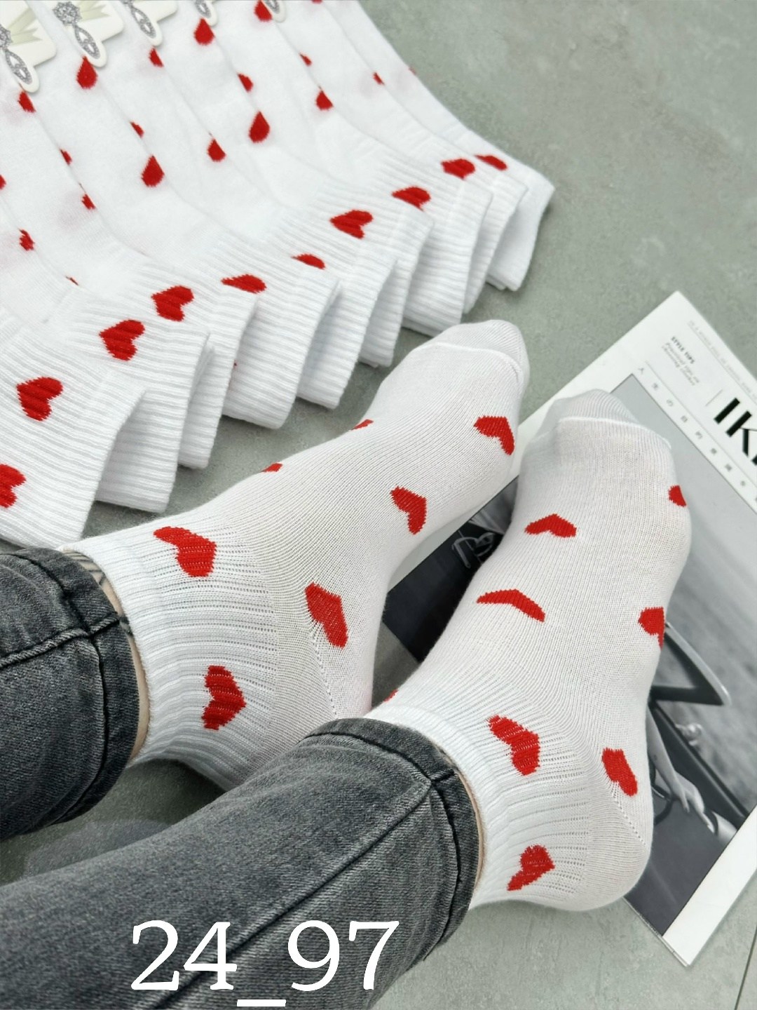 носки женские 10 пар,женские носки с сердечком,носки с сердечками,женские носки,носки короткие белые с сердечками