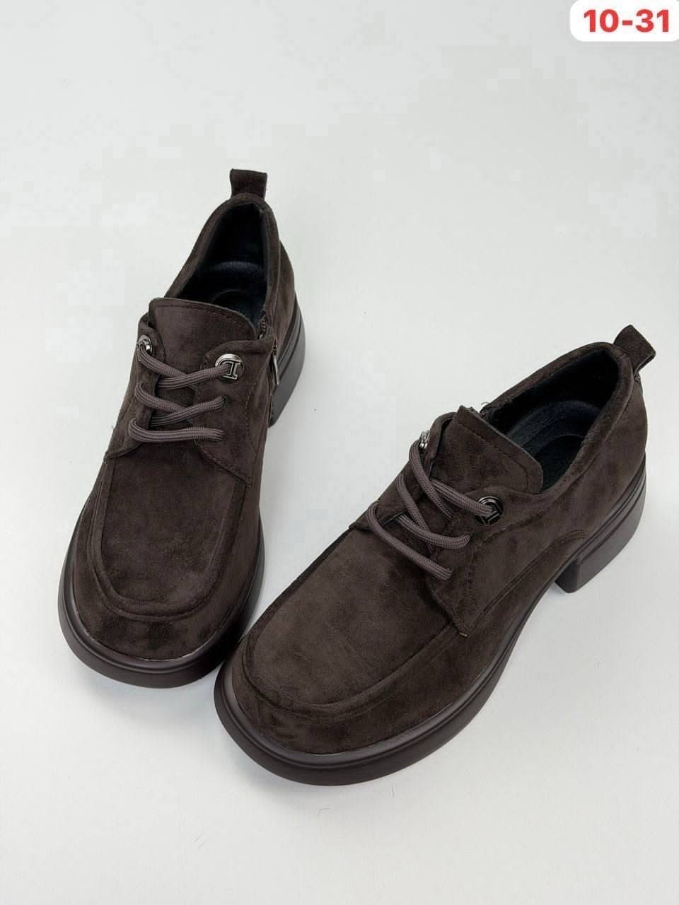 ,полуботинки женские,женская ,туфли повседневные,коричневые полуботинки