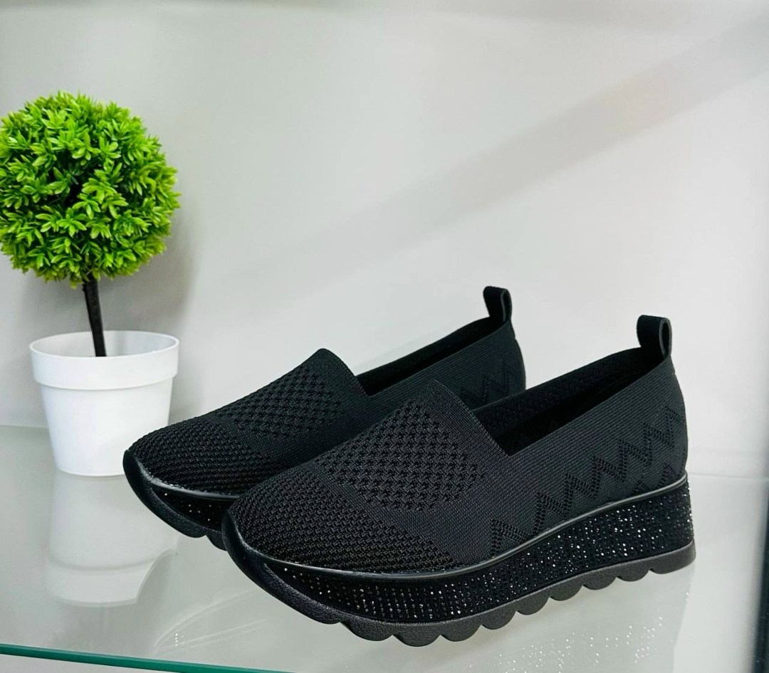 ,слипоны женские, повседневные, женская,вязаная