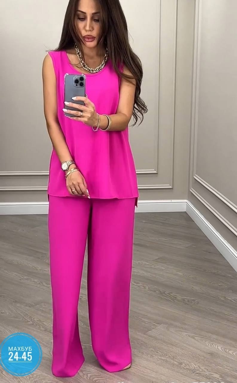 брючный костюм anelli 1398 фуксия,женский брючный костюм двойка,костюм из текстиля с приталенными брюками и жакетом anelli 1398 фуксия,женский брючный костюм anelli 1398.02 фуксия,костюм с брюками нар