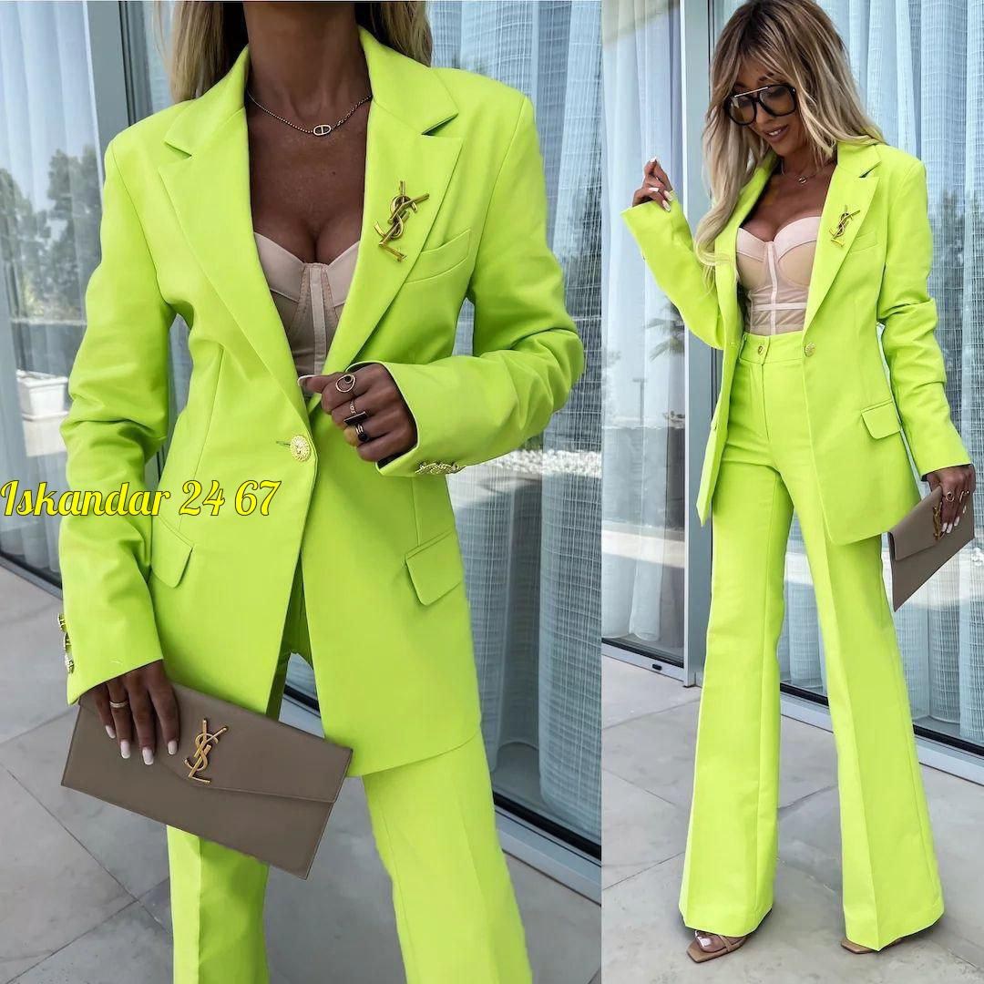 брючный костюм dilana vip 2056 зеленый,костюм женский брючный с пиджаком модные,брючные костюмы женские,костюм женский брючный деловой с пиджаком цвет зеленый,брючный костюм