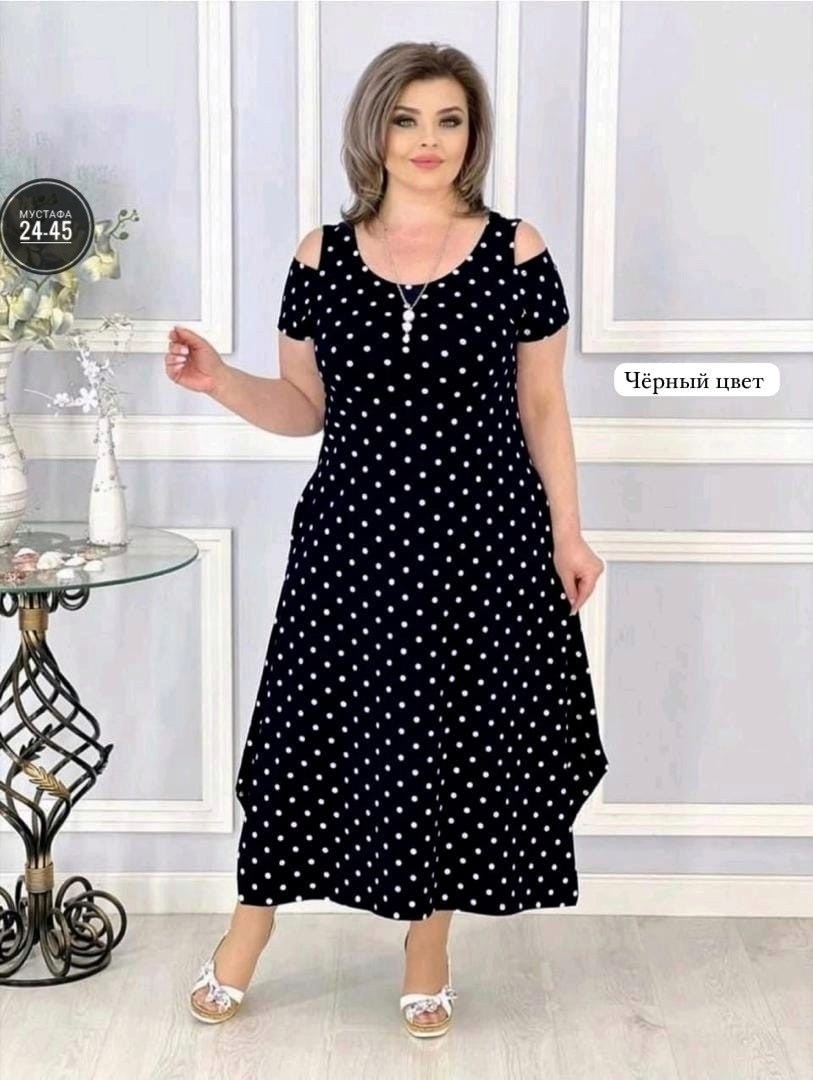 платье женское,платье горох,платье,платье женское миди,платье большие размеры