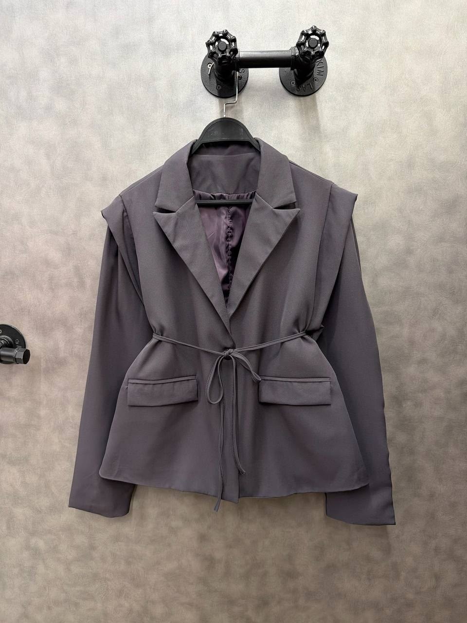 пиджак оверсайз удлиненный с завязками moddo store,пиджак оверсайз жакет,пиджак оверсайз серый с поясом luna luminosa,пиджак с поясом,пиджак женский оверсайз