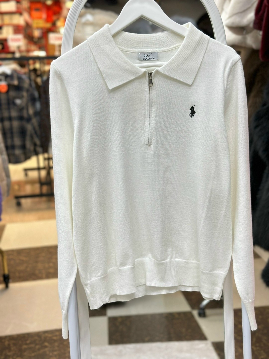 джемпер polo ralph lauren,джемпер polo ralph lauren полузамок белый,свитер polo ralph lauren,женская кофта поло,женская кофта