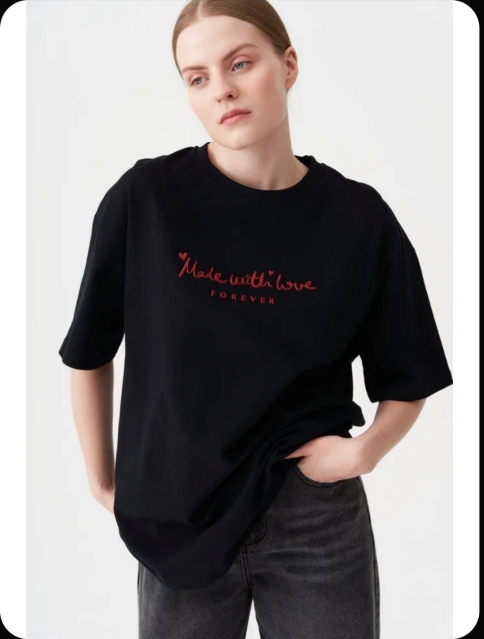 футболки женская,футболка женская черная,футболки женская оверсайз,футболка,футболка оверсайз с вышивкой futbolka posle seksa минимализм