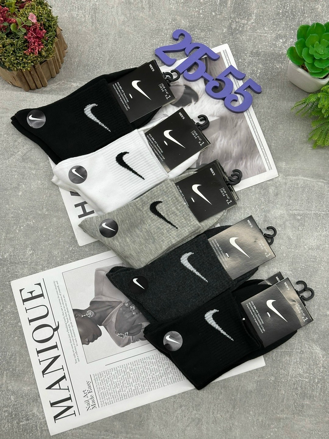 носки мужские 10 пар nike,носки мужские,носки средние хлопковые набор 5 пар nike,комплект носки мужские,носки мужские набор