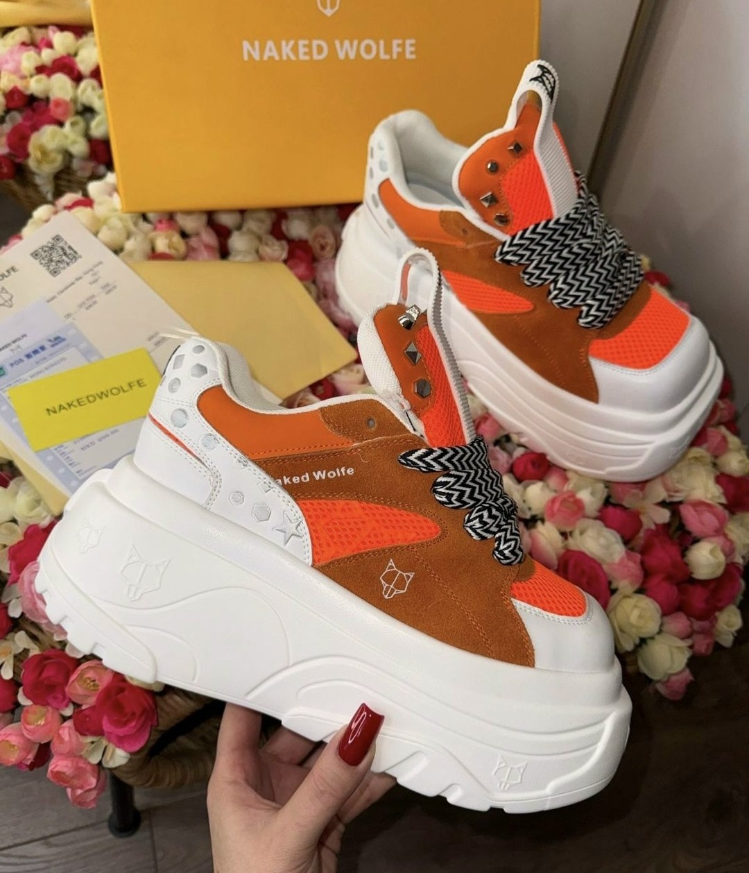 кроссовки женскиe,,кроссовки оранжевые,спортивная ,модные кроссовки