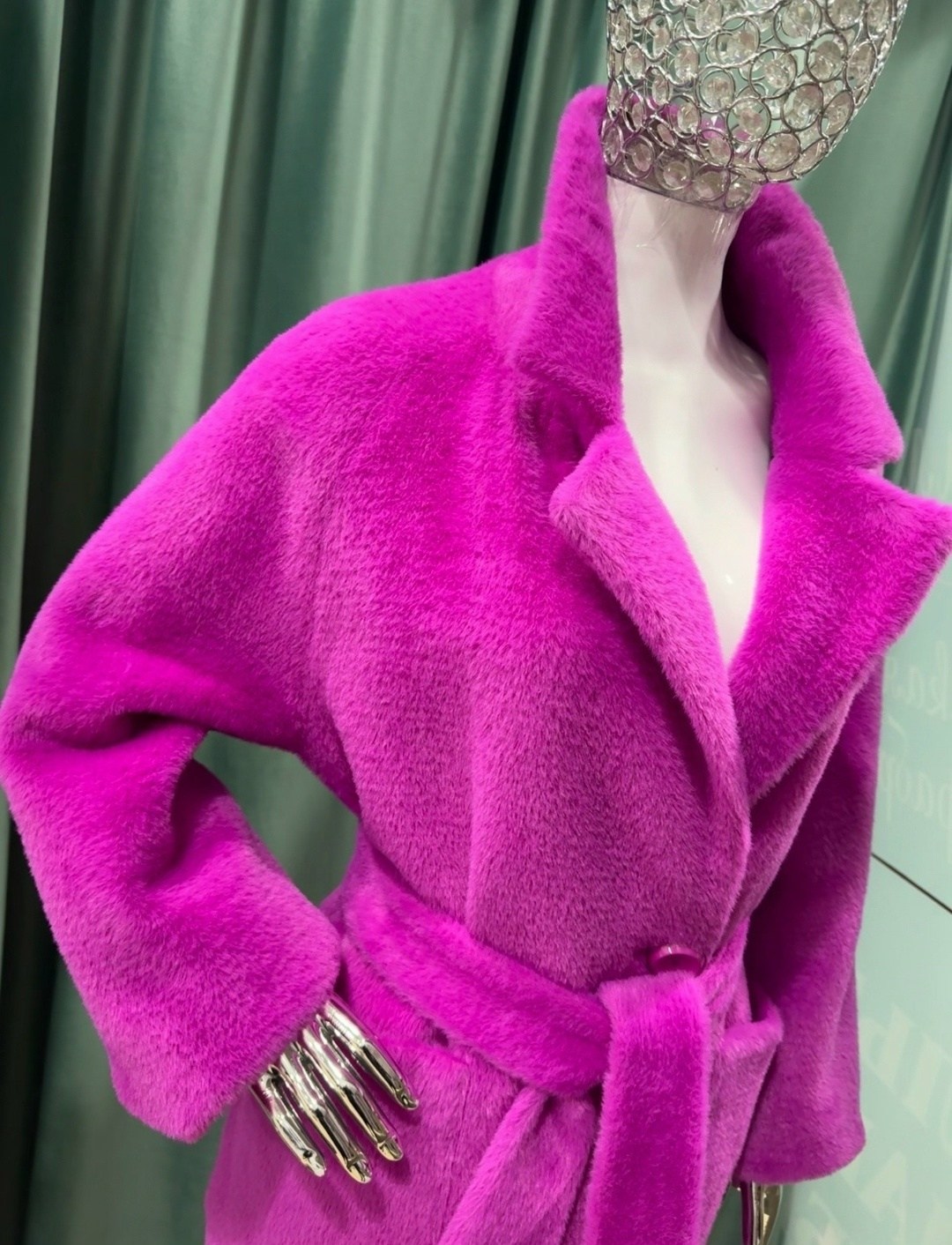 шуба из экомеха shubeco классическая фуксия,стильное пальто,шуба из эко меха shubeco короткая фуксия,женская шуба,шуба розовая