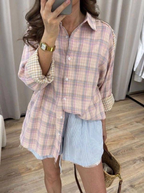 рубашка в клетку оверсайз женская,рубашка в клетку,рубашка в клетку варенка оверсайз,женская рубашка в клетку,рубашка в клетку удлиненная оверсайз