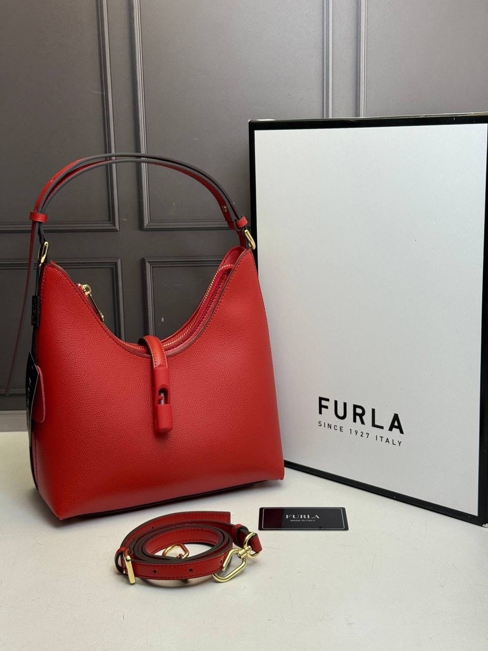 сумка furla,сумка женская furla,furla хаки,furla сумка хобо кожаная delizia,furla сумка хобо кожаная sfera s