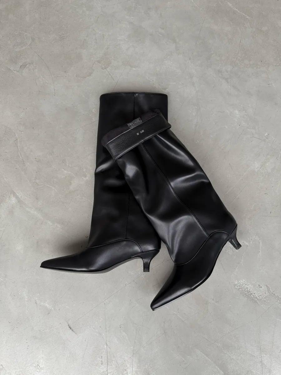 модные женские лакированные сапоги выше колена,женские массивные высокие сапоги с острым носком,женские лакированные кожаные ботфорты,женские сапоги,высокие сапоги